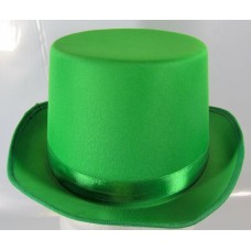 Hat Top Satin Green 59cm