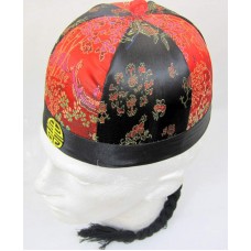 Hat Chinese Merchant Round Decorated 61