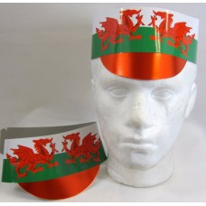 Hat Card Flag with Peak Wales 25's