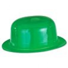 Hat Plastic Bowler Green Adult
