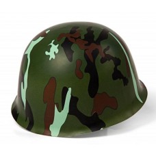 Hat Plastic Army Camo Helmet