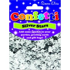Confetti Sparkling Star Silver