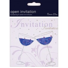 Invitation Card Foil Open 6 pk