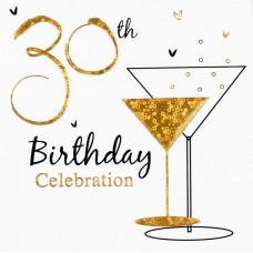 Invitation Happy 30th Birthday Foil