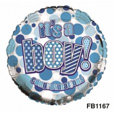 Balloon Foil  - Baby It's a Boy