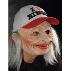 I Love Bingo Elderly Lady Mask with base